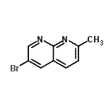 CAS 登录号：875224-93-4， 6-溴-2-甲基-1,8-萘啶
