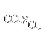 CAS 登录号：875227-77-3， 4-羟基-N-(2-喹啉基)苯磺酰胺