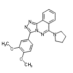 CAS#: 87540-09-8, 3-(3,4-Dimethoxyphenyl)-6-(1-pyrrolidinyl)[1,2,4]triazolo[3,4-a]phthalazine