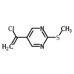CAS 登录号：87573-79-3， 5-(1-氯乙烯基)-2-(甲硫基)嘧啶