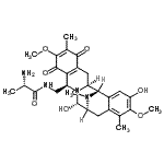 CAS 登录号：87578-99-2， N-{[(1S,2S,10R,12S,13S)-12,18-二羟基-7,17-二甲氧基-6,16,21-三甲基-5,8-二氧代-11,21-二氮杂五环[11.7.1.0<sup>2,11</sup>.0<sup>4,9</sup>.0<sup>15,20</sup>]二十一-4(9),6,15,17,19-五烯-10-基]甲基}-L-丙氨酰胺