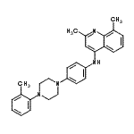 CAS#: 87602-50-4, 2,8-Dimethyl-N-{4-[4-(2-methylphenyl)-1-piperazinyl]phenyl}-4-quinolinamine