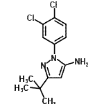 CAS 登录号:876299-38-6, 1-(3,4-二氯苯基)-3-(2-甲基-2-丙基)-1H-吡唑-5-胺