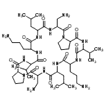 CAS 登录号：87647-91-4， 环(3-氨基丙氨酰脯氨酰缬氨酰鸟氨酰亮氨酰-3-氨基丙氨酰脯氨酰缬氨酰鸟氨酰亮氨酰)