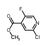 CAS#: 876919-10-7, Methyl 2-chloro-5-fluoroisonicotinate
