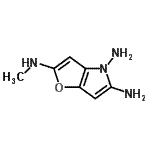 CAS 登录号：877396-26-4， N<sup>2</sup>-甲基-4H-呋喃并[3,2-b]吡咯-2,4,5-三胺
