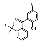 CAS 登录号：87750-60-5， (5-氟-2-甲基苯基)[2-(三氟甲基)苯基]甲酮