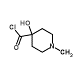 CAS 登录号：87752-57-6， 4-羟基-1-甲基-4-哌啶羰基氯化物