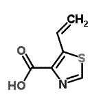 CAS 登录号：87764-55-4， 5-乙烯基-1,3-噻唑-4-羧酸
