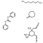 CAS 登录号:87836-98-4, 碳酸,二苯基酯,聚合物与1,6-己烷二醇,5-异氰酸-1-(异氰酸甲基)-1,3,3-三甲基环己烷和2-氧杂环庚烷酮