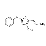 CAS 登录号：878763-38-3， 4-甲基-N-苯基-5-[(1E)-1-丙烯-1-基]-2-呋喃胺