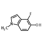 CAS 登录号：879093-15-9， 4-氟-1-甲基-1H-吲哚-5-醇
