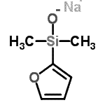 CAS 登录号：879904-88-8， 二甲基-2-呋喃基硅烷醇钠盐