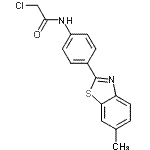 CAS 登录号：87992-61-8， 2-氯-N-[4-(6-甲基-1,3-苯并噻唑-2-基)苯基]乙酰胺