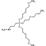 CAS 登录号：87994-62-5， 9,9-二[2-(2-甲氧基乙氧基)乙氧基]-N-甲基-2,5,8-三氧杂-9-硅杂十二烷-12-胺