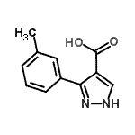CAS 登录号：879996-72-2， 3-(3-甲基苯基)-1H-吡唑-4-羧酸