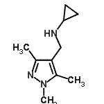 CAS 登录号：880361-70-6， N-[(1,3,5-三甲基-1H-吡唑-4-基)甲基]环丙胺