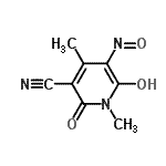 CAS#: 882808-57-3, 6-Hydroxy-1,4-dimethyl-5-nitroso-2-oxo-1,2-dihydro-3-pyridinecarbonitrile
