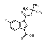 CAS 登录号：882872-15-3， 6-溴-1-{[(2-甲基-2-丙基)氧基]羰基}-1H-吲哚-3-羧酸