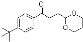 CAS 登录号：884504-32-9， 3-(1,3-二恶烷-2-基)-1-[4-(2-甲基-2-丙基)苯基]-1-丙酮