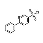 CAS 登录号：884507-12-4， 6-苯基-3-吡啶磺酰基氯化物