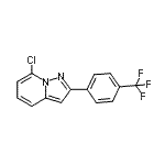 CAS#: 885270-43-9, 7-Chloro-2-[4-(trifluoromethyl)phenyl]pyrazolo[1,5-a]pyridine