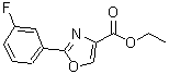 CAS#: 885272-98-0, Ethyl 2-(3-fluorophenyl)-1,3-oxazole-4-carboxylate