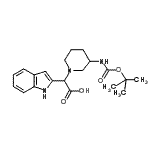 CAS#: 885276-55-1, 1H-Indol-2-yl[3-({[(2-methyl-2-propanyl)oxy]carbonyl}amino)-1-piperidinyl]acetic acid