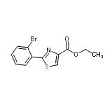 CAS 登录号：885278-78-4， 乙基2-(2-溴苯基)-1,3-噻唑-4-羧酸酯