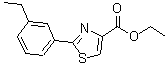 CAS 登录号:885278-81-9, 2-(3-乙基苯基)-1,3-噻唑-4-羧酸乙酯