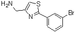 CAS#: 885279-93-6, 1-[2-(3-Bromophenyl)-1,3-thiazol-4-yl]methanamine