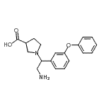 CAS#: 886363-87-7, 1-[2-Amino-1-(3-phenoxyphenyl)ethyl]-3-pyrrolidinecarboxylic acid