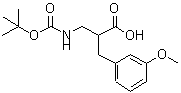 CAS#: 886364-91-6, 2-(3-Methoxybenzyl)-3-({[(2-methyl-2-propanyl)oxy]carbonyl}amino)propanoic acid