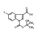 CAS#: 886368-29-2, 5-Fluoro-1-{[(2-methyl-2-propanyl)oxy]carbonyl}-1H-indazole-3-carboxylic acid