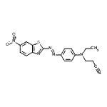 CAS 登录号：88650-97-9， 3-(乙基{4-[(E)-(6-硝基-1,3-苯并噻唑-2-基)偶氮]苯基}氨基)丙腈