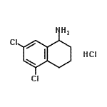CAS 登录号：886762-74-9， 5,7-二氯-1,2,3,4-四氢-1-萘胺盐酸盐(1:1)