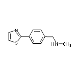 CAS 登录号：886851-31-6， N-甲基-1-[4-(1,3-噻唑-2-基)苯基]甲胺