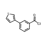 CAS 登录号：886851-34-9， 3-(3-噻吩基)苯甲酰氯