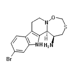 CAS 登录号：88704-52-3， (1S,13bS)-11-溴-1,2,7,8,13,13b-六氢[1,6,2]氧硫氮杂卓并[2',3':1,2]吡啶并[3,4-b]吲哚-1-胺