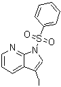 CAS 登录号：887115-53-9， 3-碘-1-(苯磺酰基)-1H-吡咯并[2,3-b]吡啶