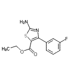 CAS 登录号：887267-78-9， 乙基2-氨基-4-(3-氟苯基)-1,3-噻唑-5-羧酸酯