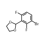 CAS 登录号：887268-17-9， 2-(3-溴-2,6-二氟苯基)-1,3-二氧戊环