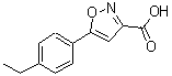 CAS#: 887360-50-1, 5-(4-Ethylphenyl)-1,2-oxazole-3-carboxylic acid