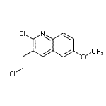 CAS 登录号：887581-15-9， 2-氯-3-(2-氯乙基)-6-甲氧基喹啉