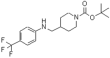 CAS 登录号：887582-74-3， 4-({[4-(三氟甲基)苯基]氨基}甲基)-1-哌啶羧酸叔丁酯