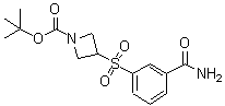 CAS 登录号：887586-99-4， 3-[(3-氨基甲酰苯基)磺酰基]-1-吖丁啶羧酸叔丁酯