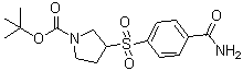 CAS#: 887587-88-4, 2-Methyl-2-propanyl 3-[(4-carbamoylphenyl)sulfonyl]-1-pyrrolidinecarboxylate