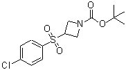 CAS#: 887593-63-7, 2-Methyl-2-propanyl 3-[(4-chlorophenyl)sulfonyl]-1-azetidinecarboxylate