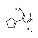 CAS 登录号：88786-21-4， 4-(1-环戊烯-1-基)-3-甲基-1,2-恶唑-5-胺