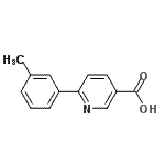 CAS 登录号：887976-22-9， 6-(3-甲基苯基)烟酸